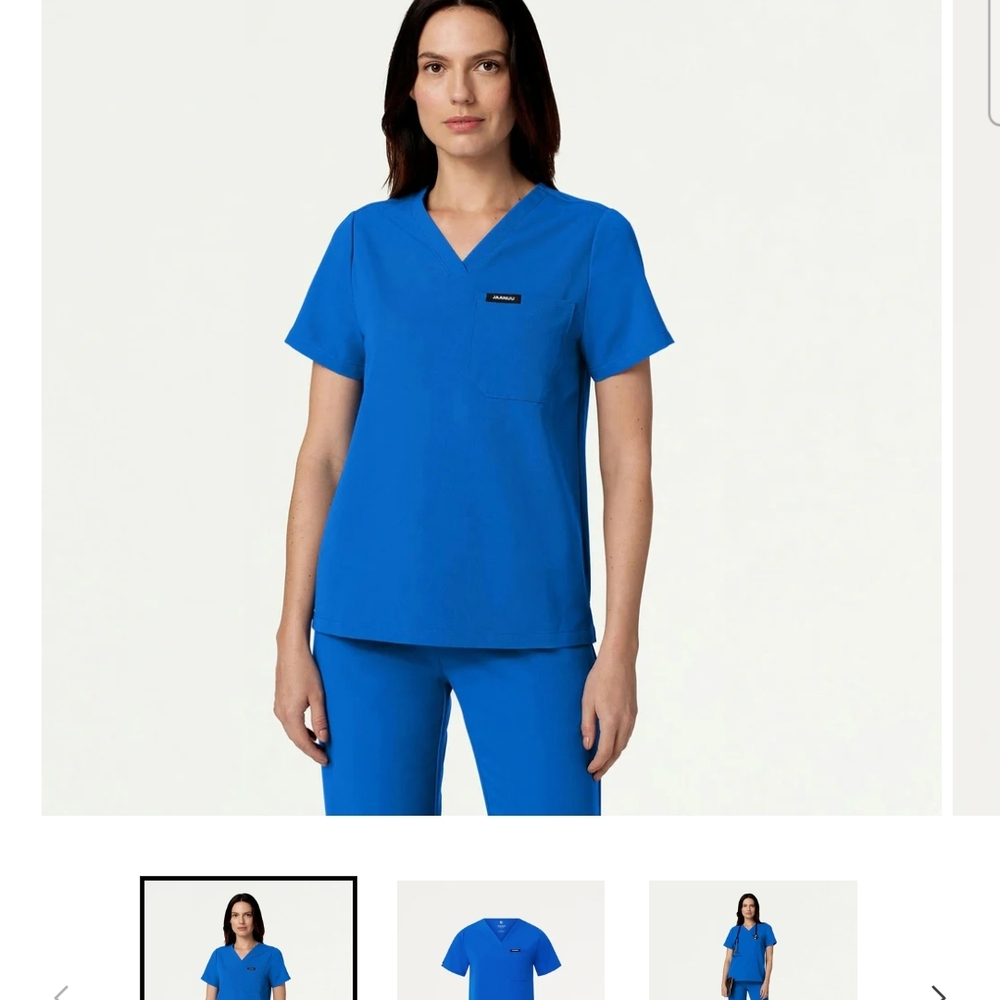 Jaanuu Royal Blue Women's Short Sleeve Top